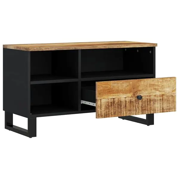 Premium vidaXL TV-skåp 80x33x46 cm massivt mangoträ och konstruerat trä