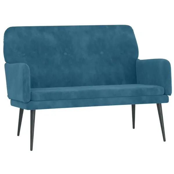 vidaXL Bänk blå 108x79x79 cm sammet Beställ nu