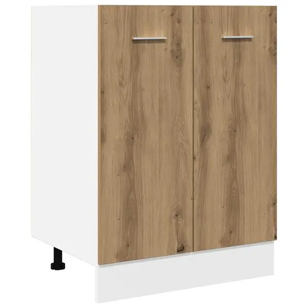 Outlet vidaXL Underskåp &lLyon&r artisan ek 60x46x81,5 cm konstruerat trä