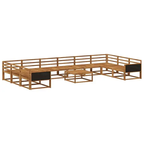 Lägg i varukorgen vidaXL Utomhussoffset 11 pcs Naturlig Massivt Akaciaträ