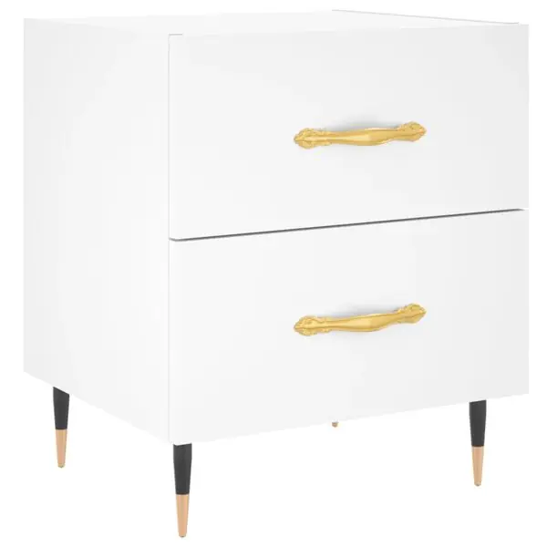 vidaXL Sängbord vit 40x35x47,5 cm konstruerat trä Köp online