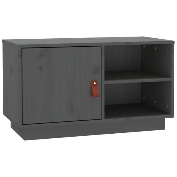 Köp nu vidaXL Tv-bänk grå 70x34x40 cm massiv furu