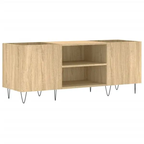 vidaXL Stereobänk sonoma-ek 121x38x48 cm konstruerat trä Köp nu