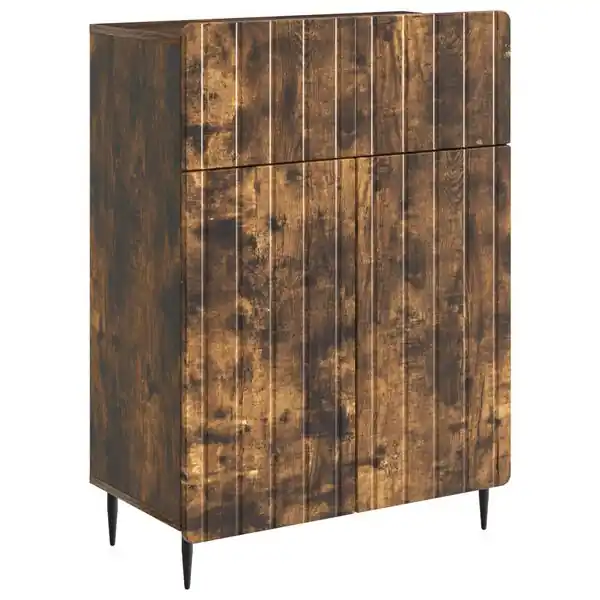vidaXL Sideboard med låda Rökt ek 66 x 34,5 x 92 cm Konstruerat trä Fynd