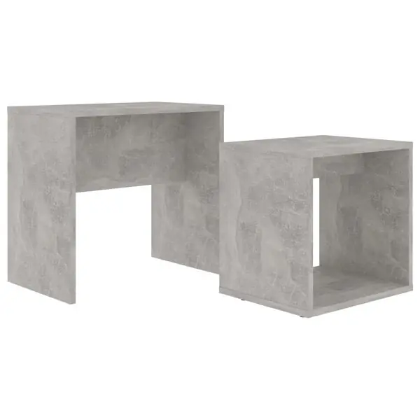Begränsad tid vidaXL Soffbord set betonggrå 48x30x45 cm konstruerat trä
