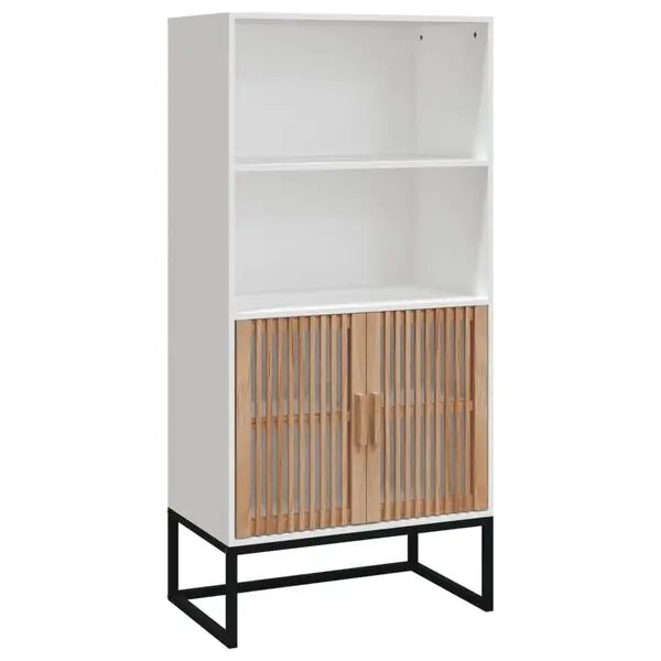 vidaXL Högskåp vit 60x35x125 cm konstruerat trä Outlet