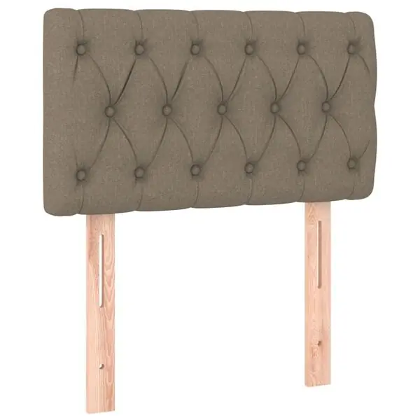 vidaXL Sänggavel taupe 80x7x78/88 cm tyg Rea