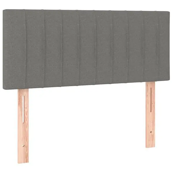 Billigare vidaXL Sänggavel mörkgrå 80x5x78/88 cm tyg