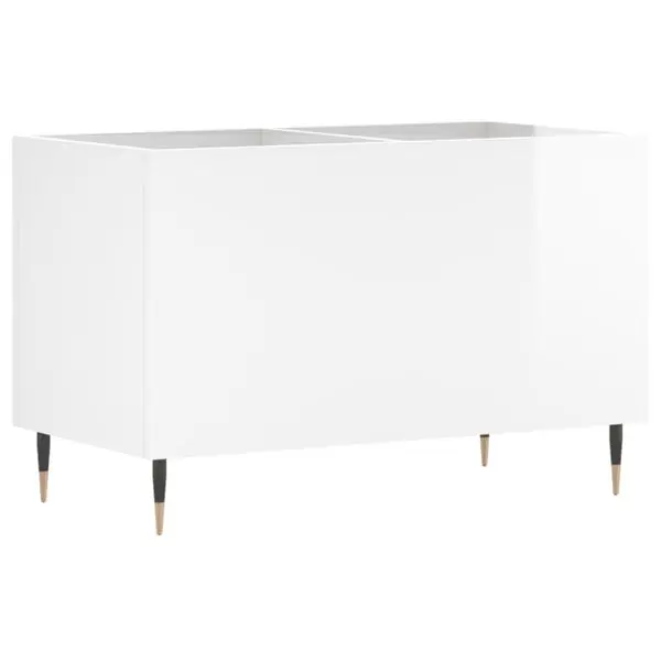 vidaXL Stereobänk vit högglans 74,5x38x48 cm konstruerat trä Begränsat antal