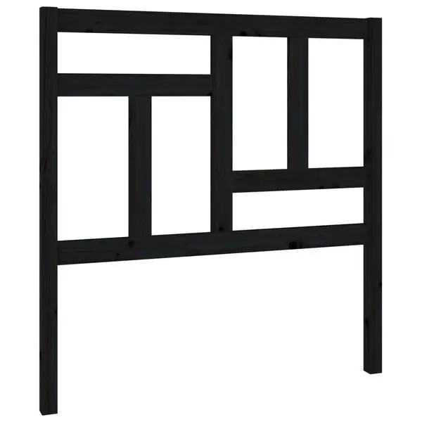 Kampanj vidaXL Sänggavel svart 95,5x4x100 cm massiv furu