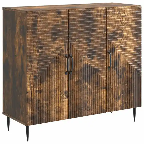 Snabb frakt vidaXL Sideboard Rökt ek 89 x 34,5 x 80 cm Konstruerat trä