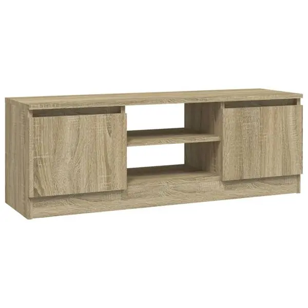 Extra rabatt vidaXL TV-bänk med dörr sonoma-ek 102x30x36 cm