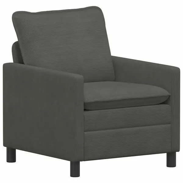 Expressleverans vidaXL Soffa Mörkgrå 76 x 81 x 87,5 cm Tyg