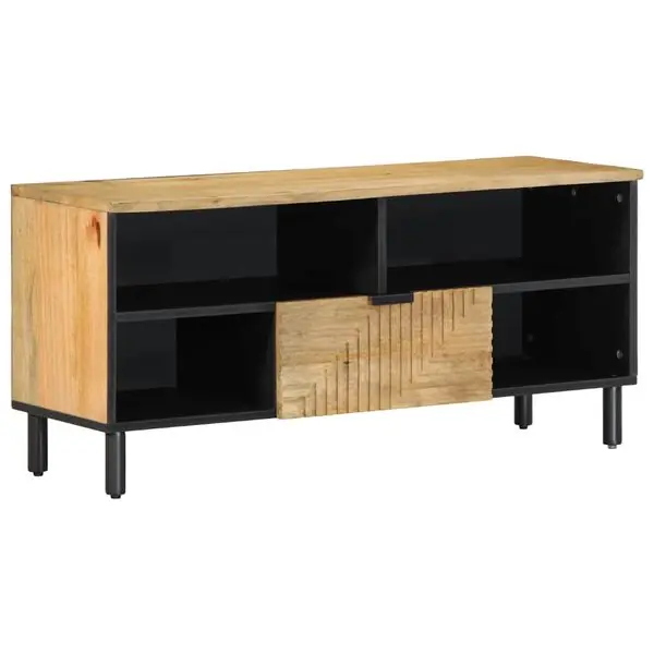 Handla nu vidaXL TV-bänk brun 100x33x46 cm massivt trä mango