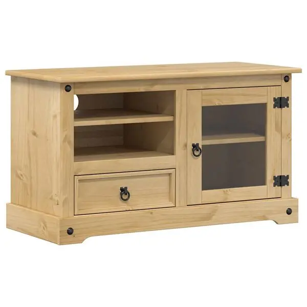 Handla nu vidaXL Tv-bänk Corona 100x45x58 cm massiv furu