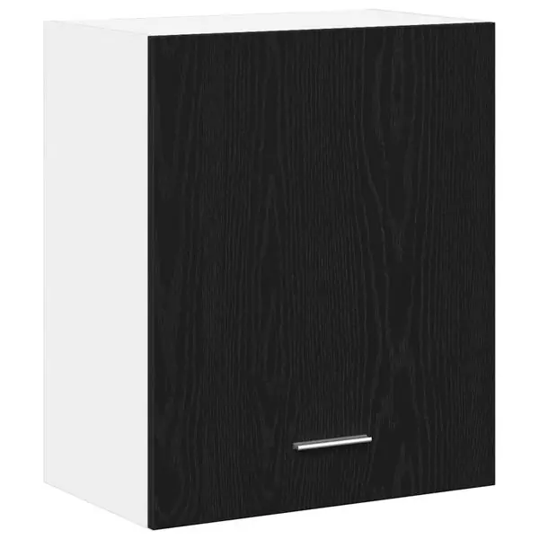 I lager vidaXL Hängande skåp Svart Ek 50 x 31 x 60 cm Konstruerat trä