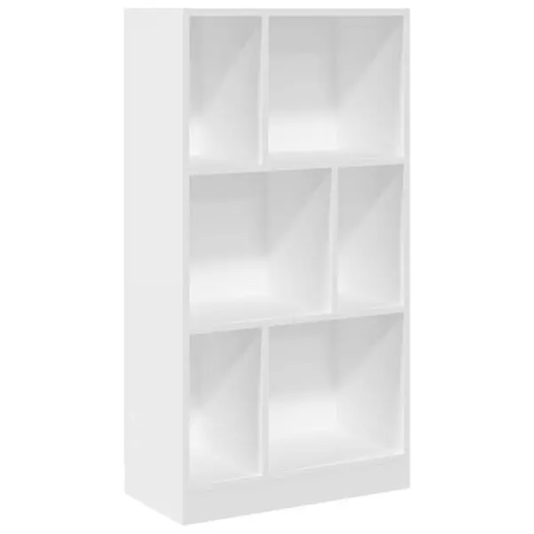 vidaXL Bokhylla vit 57x28,5x107,5 cm konstruerat trä Nyhet