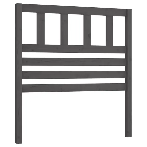 Utförsäljning vidaXL Sänggavel grå 81x4x100 cm massiv furu