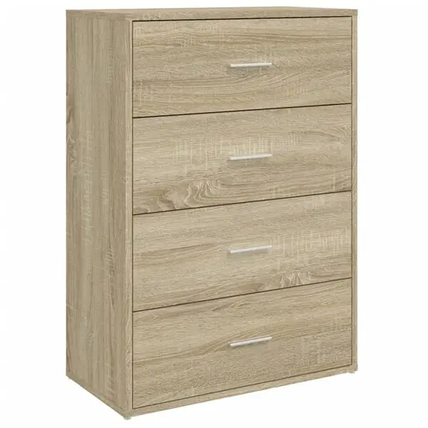Trygg betalning vidaXL Skänk sonoma-ek 60x31x84 cm konstruerat trä