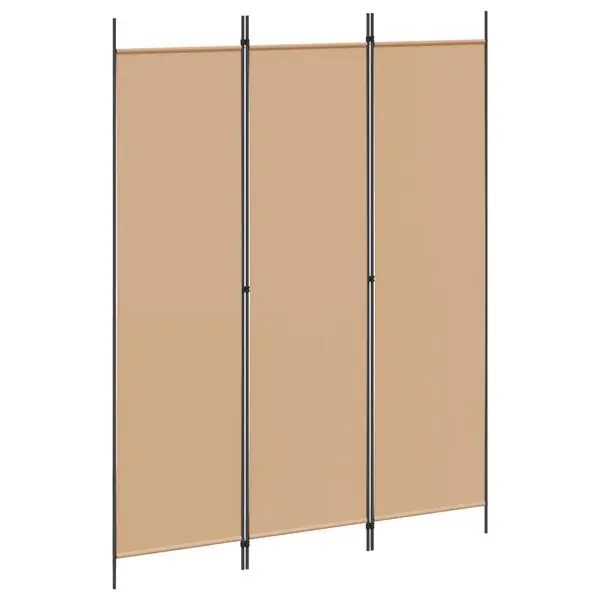 Fri frakt vidaXL 3-panelers rumsavdelare Beige 150 x 200 cm Tyg